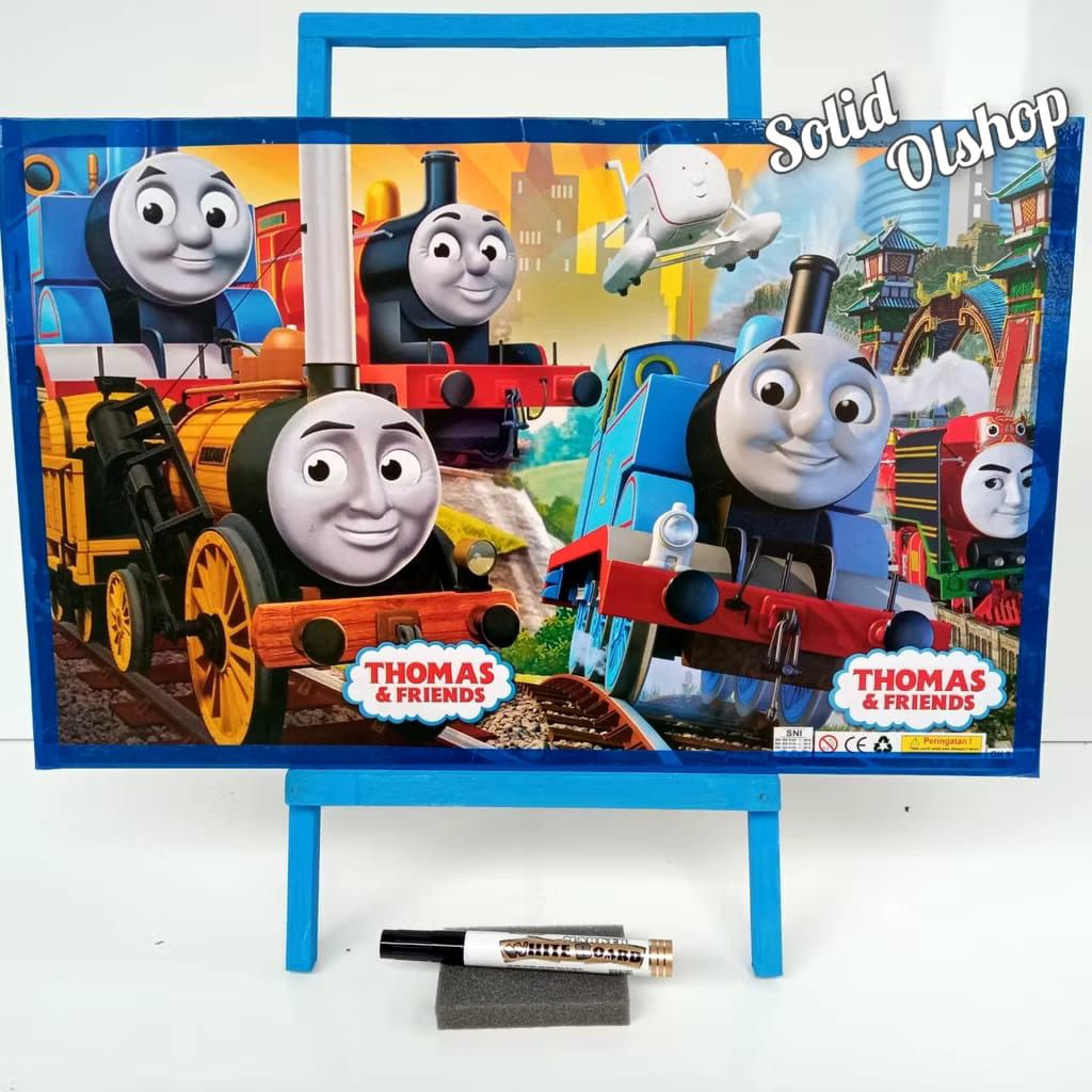 

Papan tulis karakter + penyangga/papan tulis anak/papan belajar/ gratis spidol dan penghapus