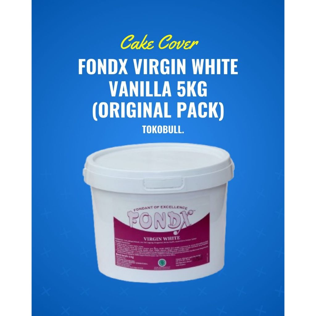 

Fondant Kue Fondx Putih 5kg / Fondan Cake Gula Dekorasi / Fondant White Vanilla / Icing Sugar Siap Pakai