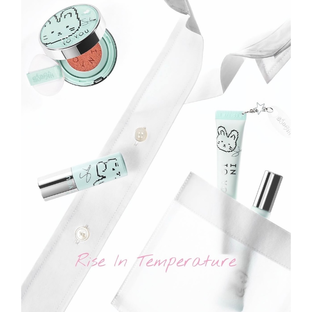 INTO YOU x Soobin TXT Rise In Temperature 37.2C Airy Touch Moist Lip Mud, Bare Tint Lip Balm, Air Cu