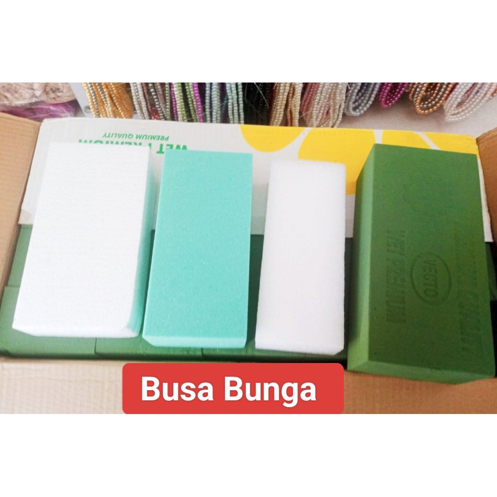 (Batam) Busa foam bunga /Busa buket / Busa kering Untuk Bunga Artificial / Busa basah Untuk Bunga As