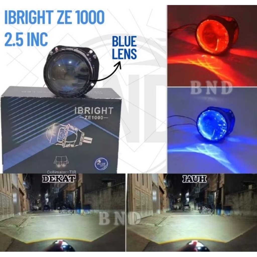 biled ibright ZE1000 ukuran 2,5 in