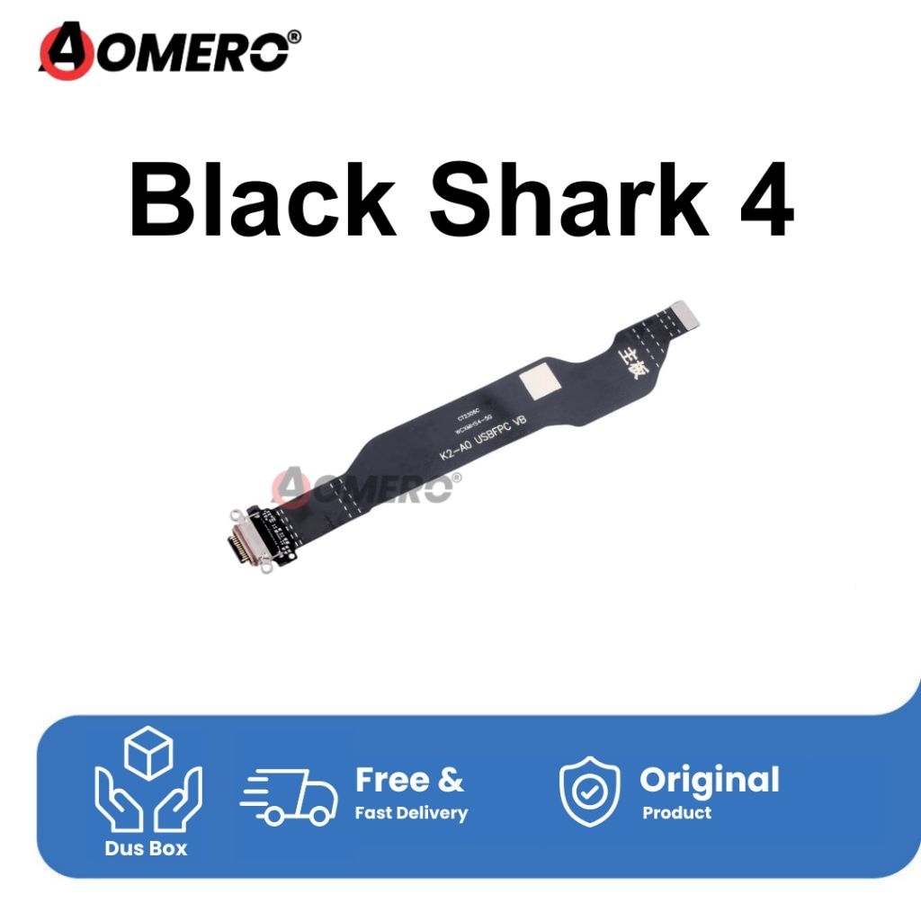 Fleksibel Konektor Cas Xiaomi Black Shark 4 - Connector Charger BlackShark 4 Ori