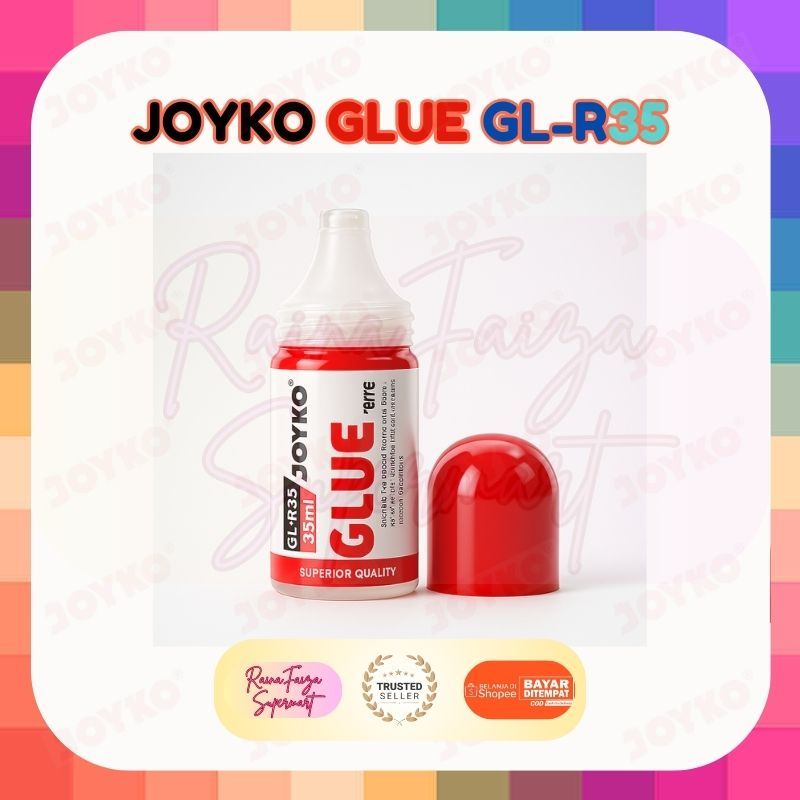 

Joyko Glue GL-R35 [] Lem Cair Serbaguna 35ml [] Lem Kertas Karton Sekolah Kantor