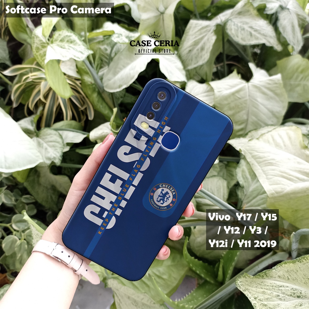 Case For Vivo  Y17 / Y15 / Y12 / Y3 / Y12i / Y11 2019 – Casing Motif Bola Chel - Softcase Pro Camera