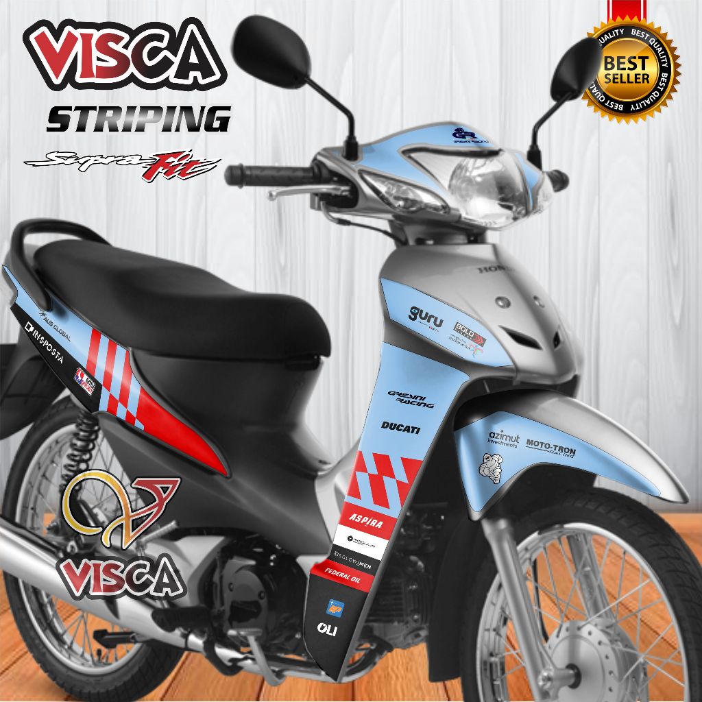 Striping Supra Fit New Stiker Supra Fit New GRESINI