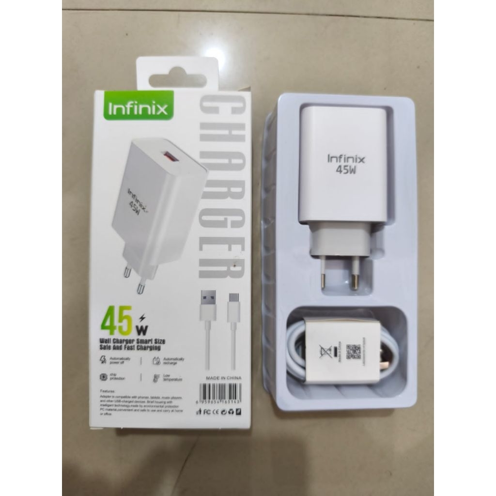 Charger Infinix 45watt Original 100%