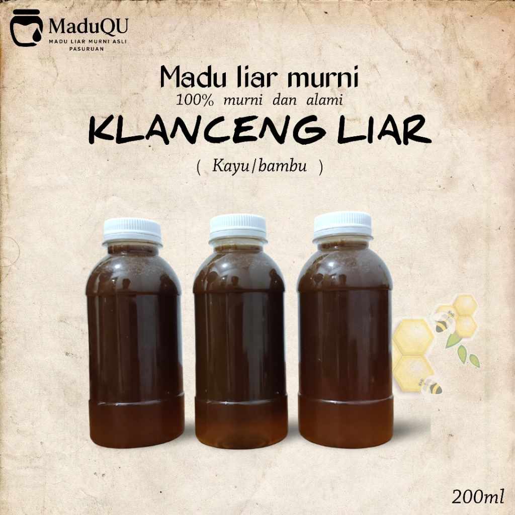 

Madu liar Klanceng murni 200ml - Tingkatkan daya tahan tubuh dan stamina.