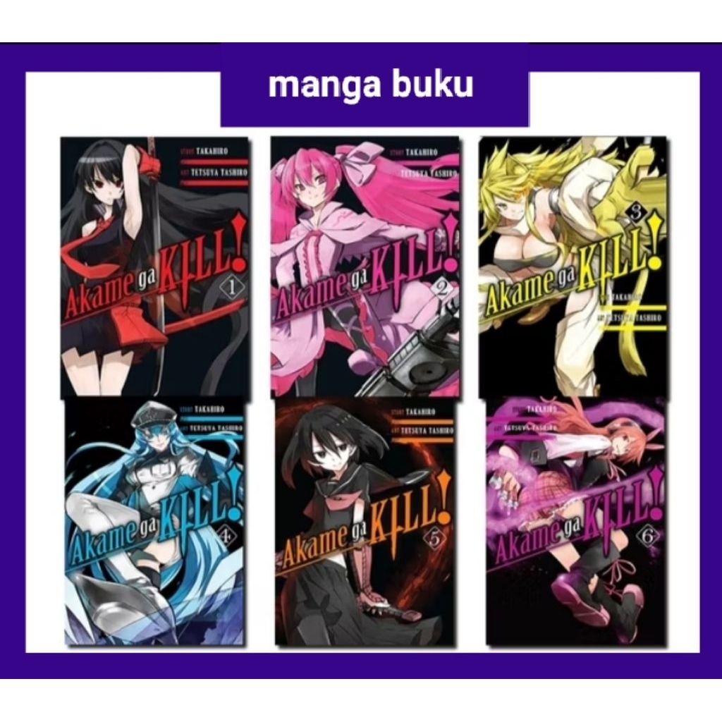 Komik Manga Akame ga kill vol, 1 - 15 ( English)