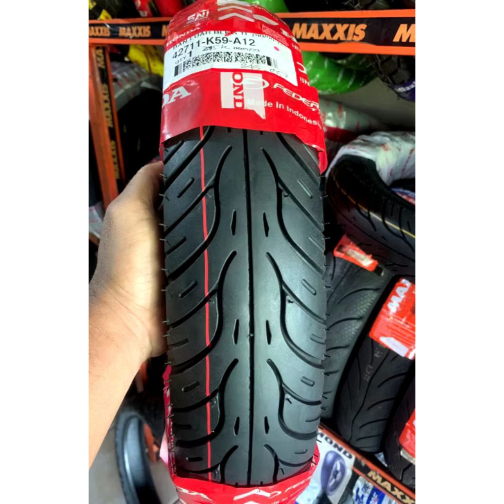 BAN DEPAN MOTOR METIK BEAT VARIO LEXI DLL UKURAN 80/90-14 TUBLES FREE PENTIL TUBLES