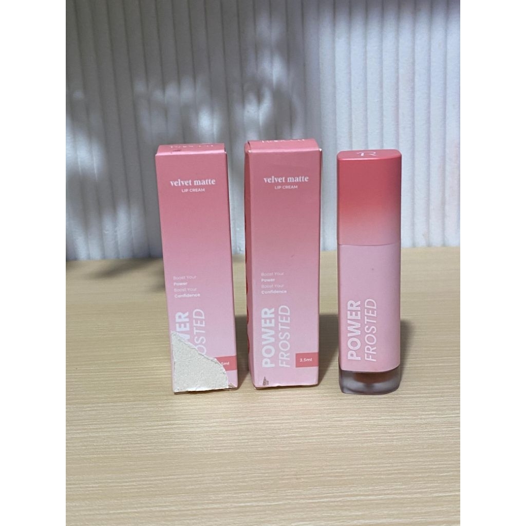 preloved - raecca velvet matte powder frosted