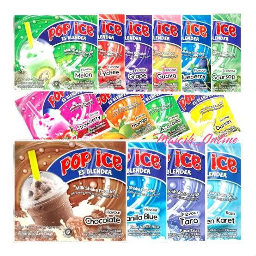 

POP ICE Renceng isi 10 All Varian Rasa Minuman Seduh Instan Pop Ice Satuan @25gr