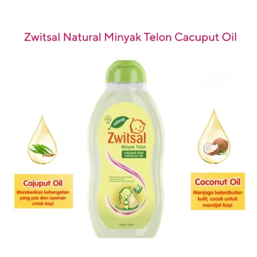 Zwitsal minyak telon cajuput & coconut oil 60 Ml