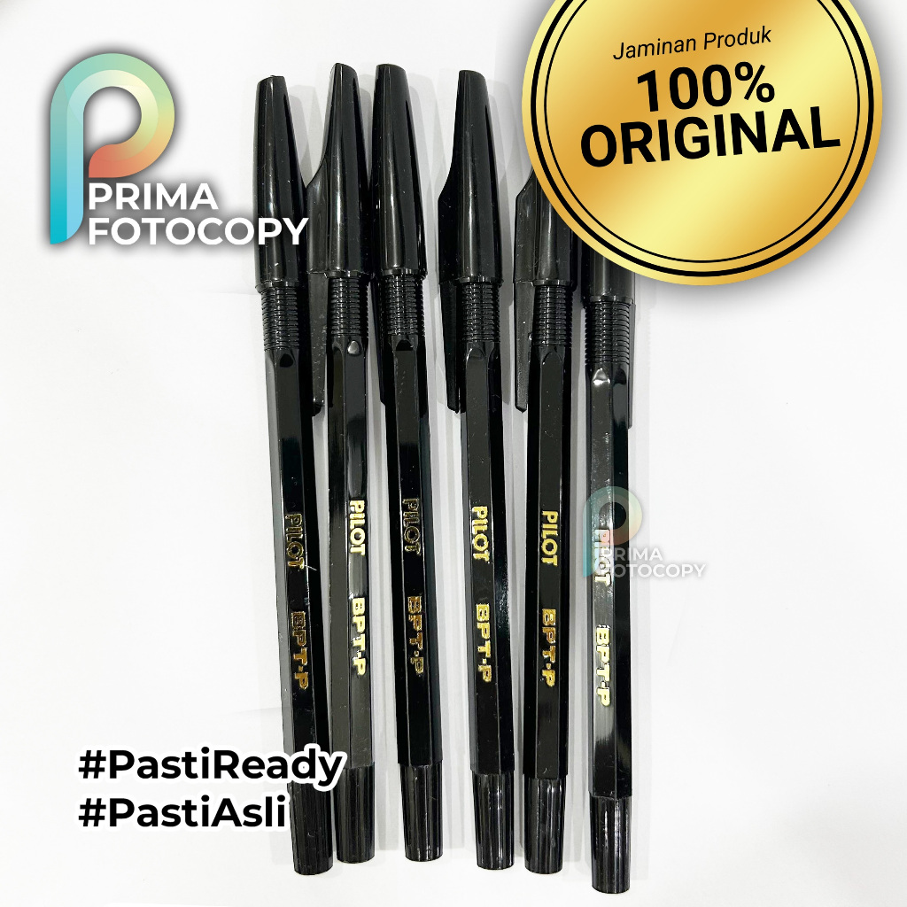 

Paket Pulpen Pilot BPT P Hitam isi 6 | Empuk Anti Macet ASLI ORIGINAL