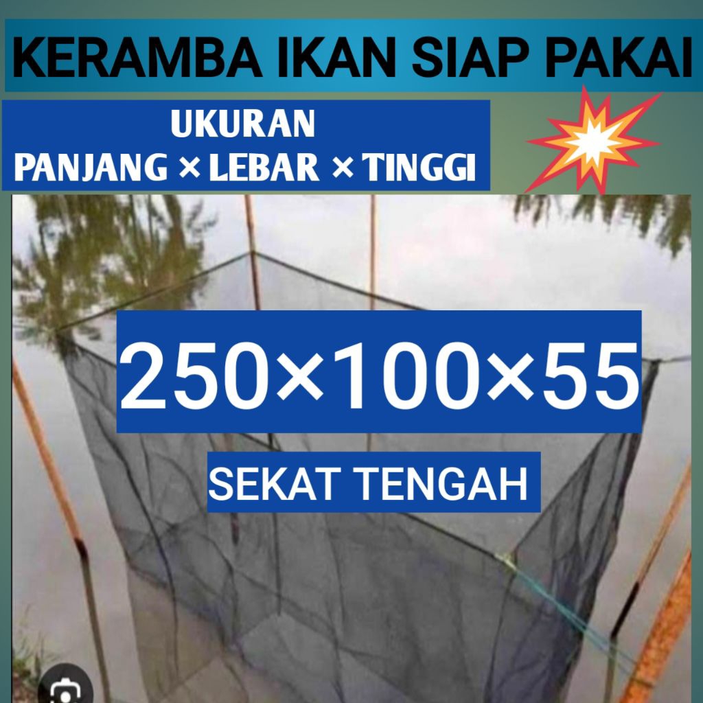 keramba Ikan sekat tengah