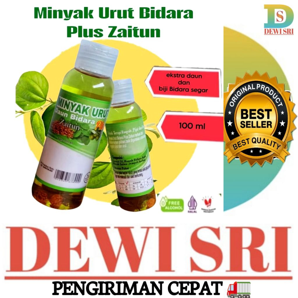 Minyak Pijat DAUN BIDARA Plus ZAITUN 100ml Minyak Urut