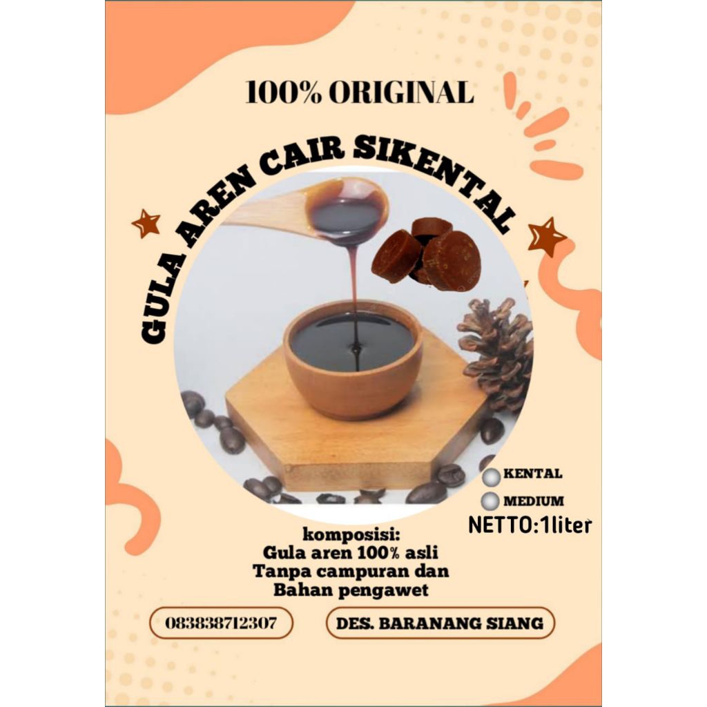 

gula aren cair 1liter murah