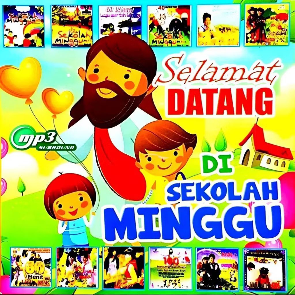 KASET MP3 MUSIK LAGU SEKOLAH MINGGU - KASET MP3 LAGU ANAK ANAK - KASET MP3 LAGU ROHANI - KASET LAGU 