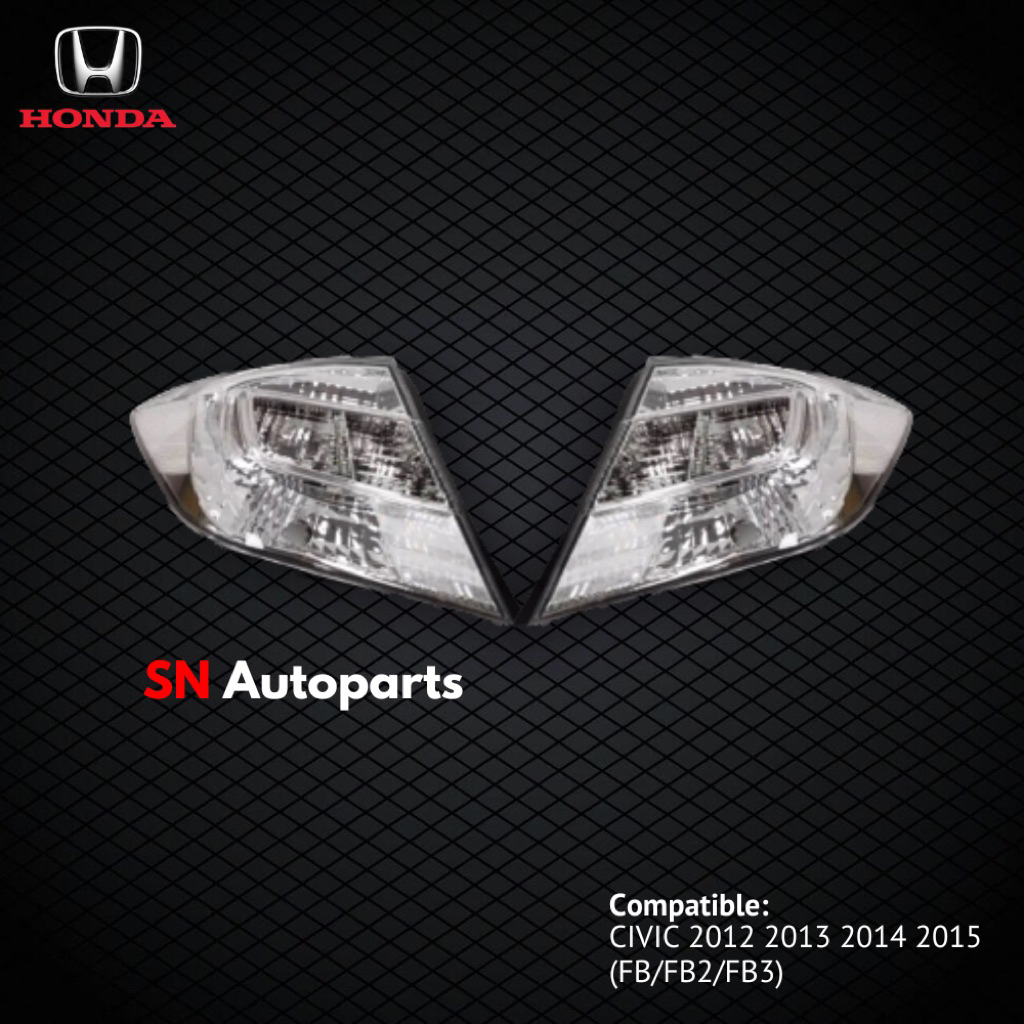 Stop Lamp Lampu Belakang Civic FB FB2 FB3 2012 2013 2014 2015 Clear Transparan Albino