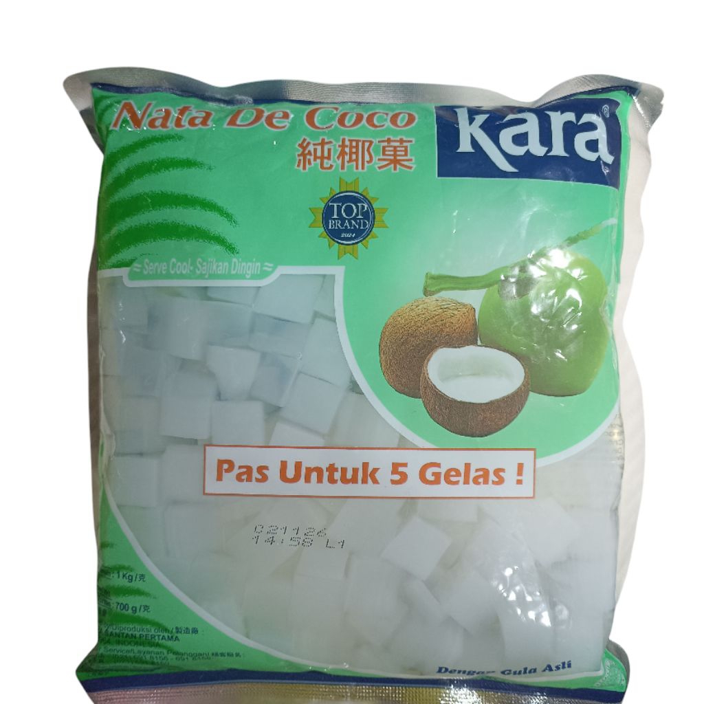 

Nata de coco Kara Ukuran Besar 1 kg Kelapa Untuk Es Buah