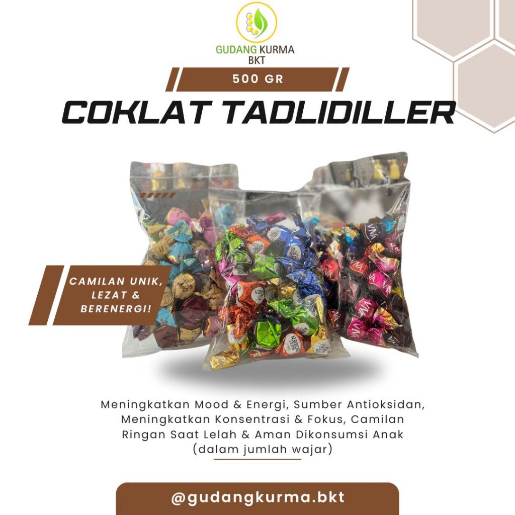 

Coklat Tatlidiller 500gr | Cokelat Mix Premium 100% Asli | Coklat Turkey