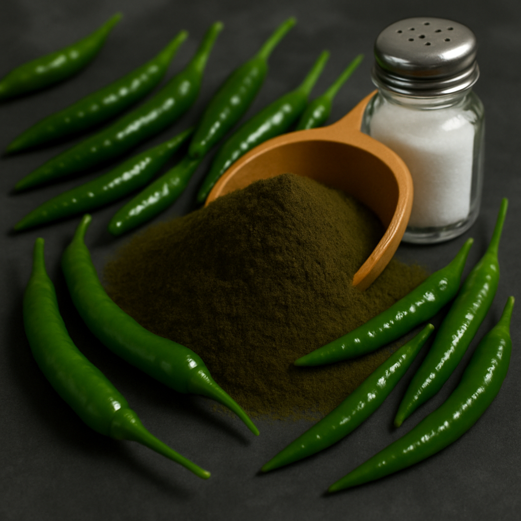 

Cabe Bubuk Tabur Hijau Pedas Gurih 100gr Level 10 Bumbu Green Ijo Chilli Powder Spicy Lv 10 Halus