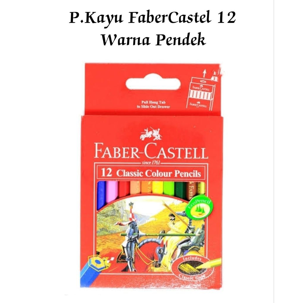 

Pensil Warna Kayu Fabercastell Classic Colour 12 Warna Pendek / Lsn ( 12 Set )