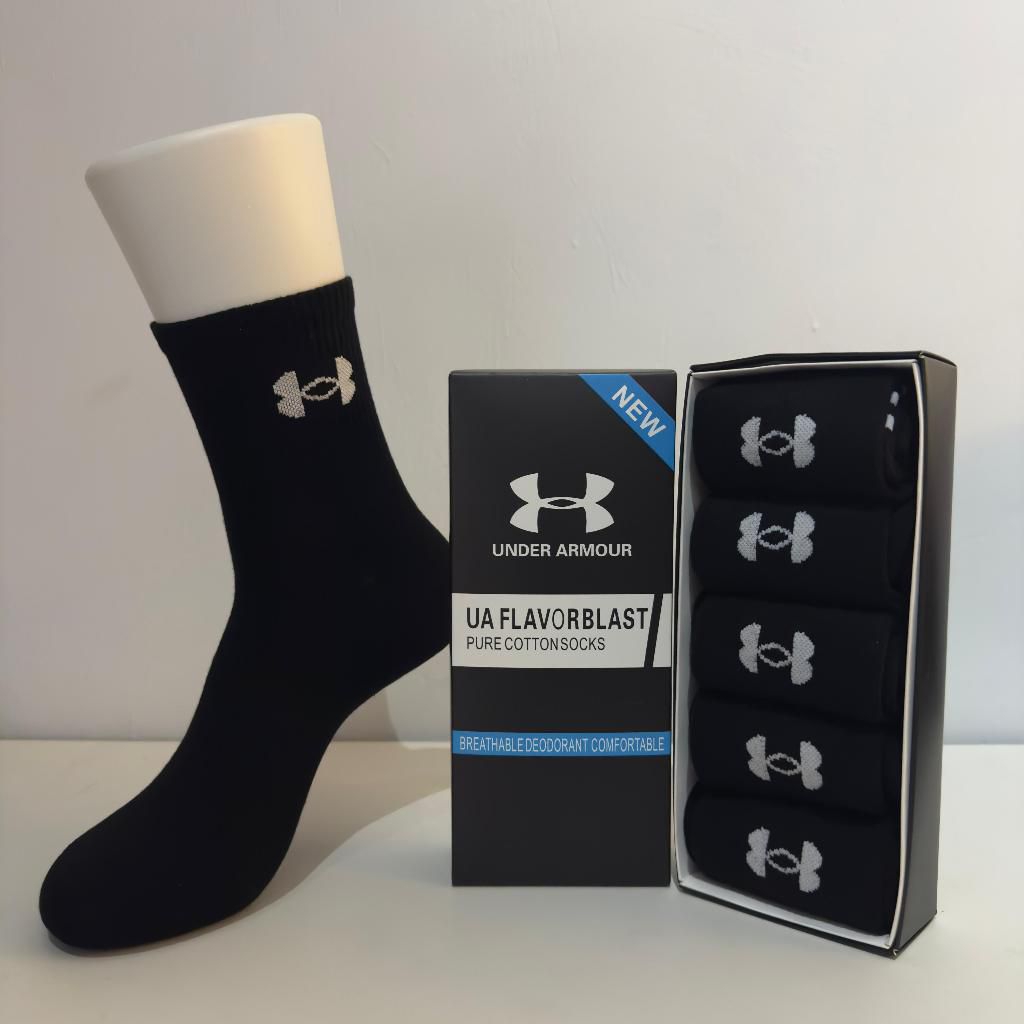 UNDER ARMOUR SOCK / KAOS KAKI UNDER ARMOUR / UNISEX / 1 BOX Isi 5 PSG