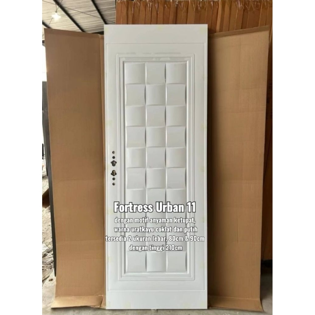 Pintu Baja Fortress JBS Urban 80 x 210 PUTIH FREE ONGK JABODETABEK