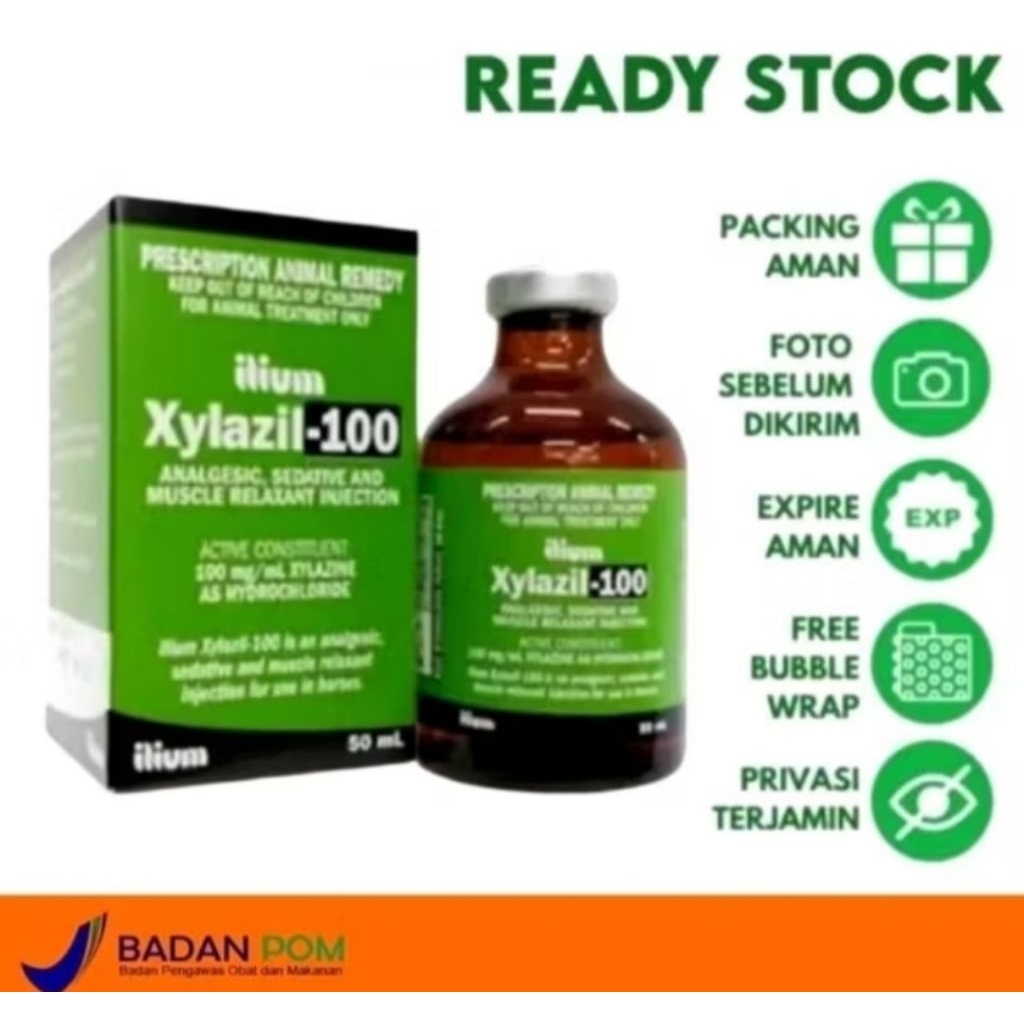 XYLAZIL-100 ILIUM ASLI ORIGINAL UNTUK HEWAN TERNAK