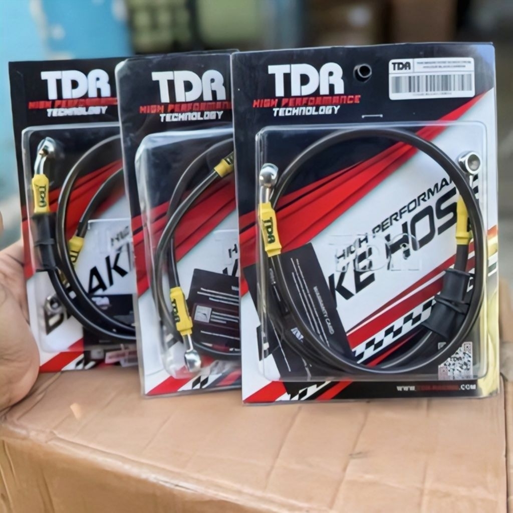 Selang Rem Depan TDR Carbon 60cm 75cm 90cm Original 100% Matic Sports Bebek CB GL MEGAPRO TIGER NINJ