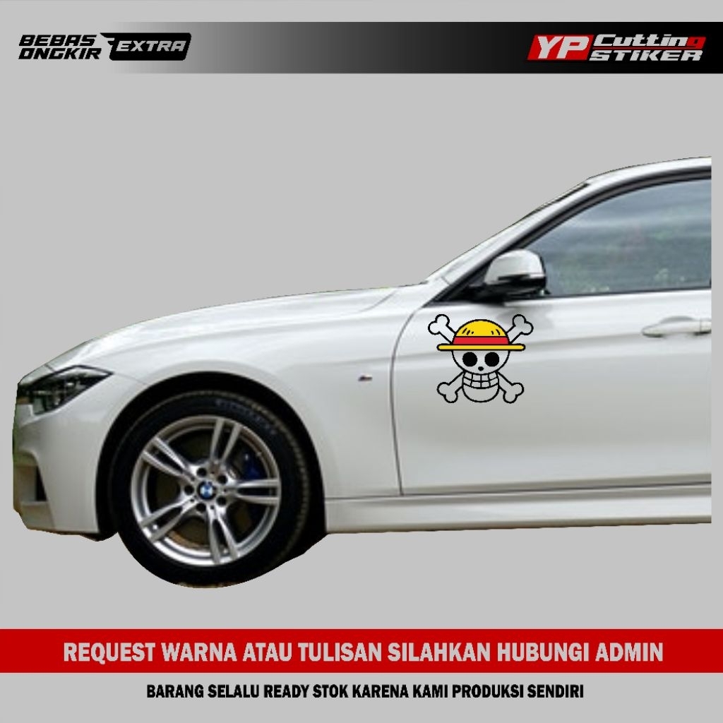 Sticker mobil Avanza jazz Brio Sigra calya sedan dll one piece stiker body mobil one piece keren ter