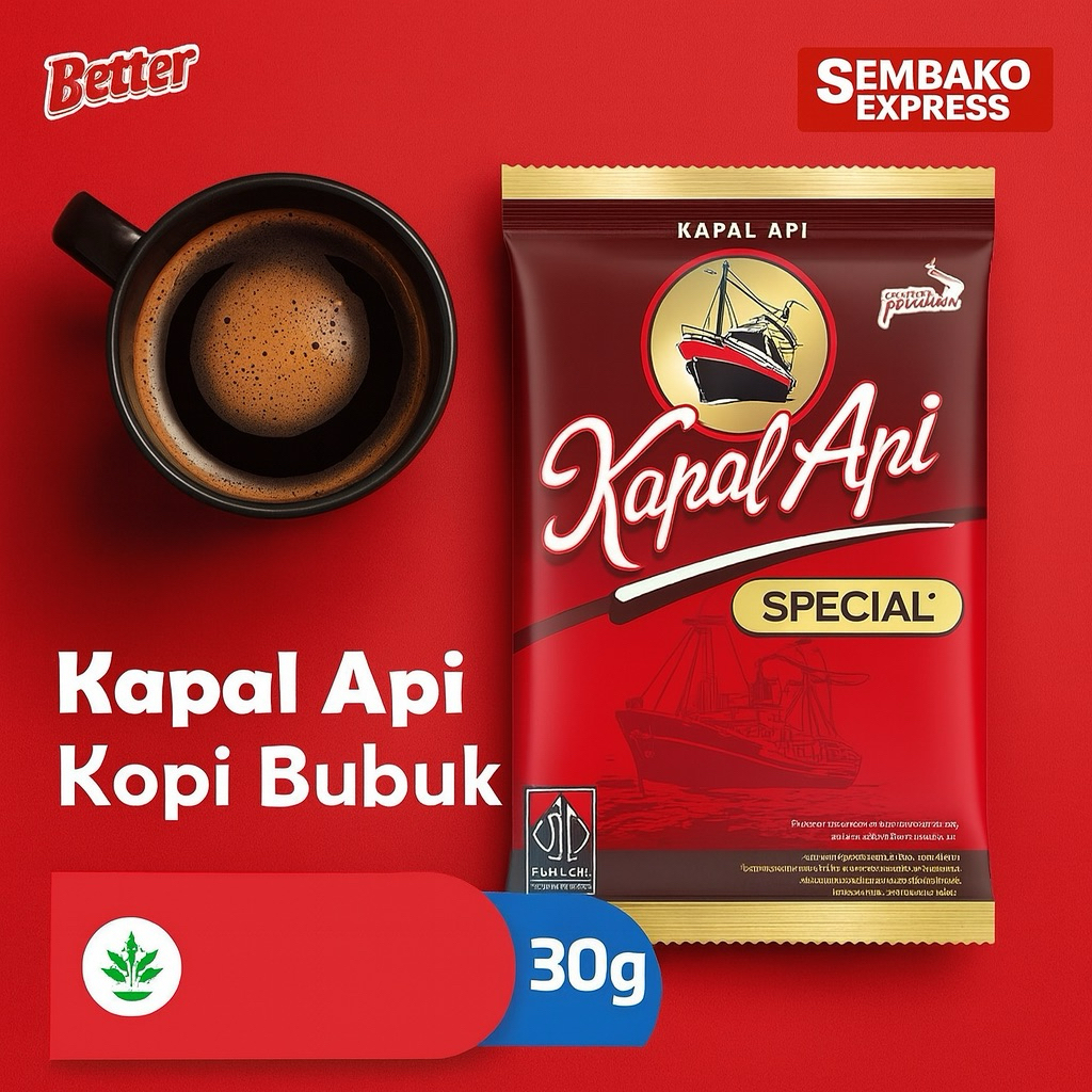

Kapal Api Kopi Bubuk Special 30g – Aroma Khas, Rasa Mantap