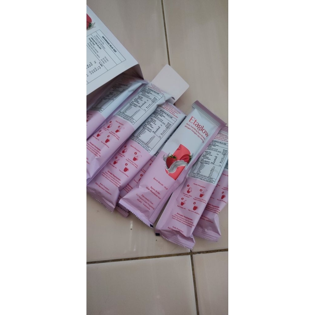 ETAGLOW SUSU KAMBING COLLAGEN ORIGINAL 100% / HARGA 1 SACHET / BY FDN