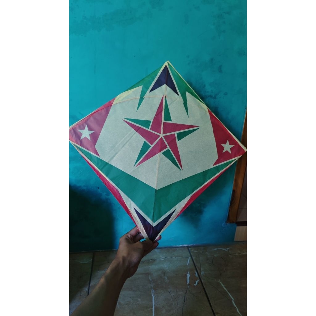 Layangan Jabrug rapi kertas tisu litho