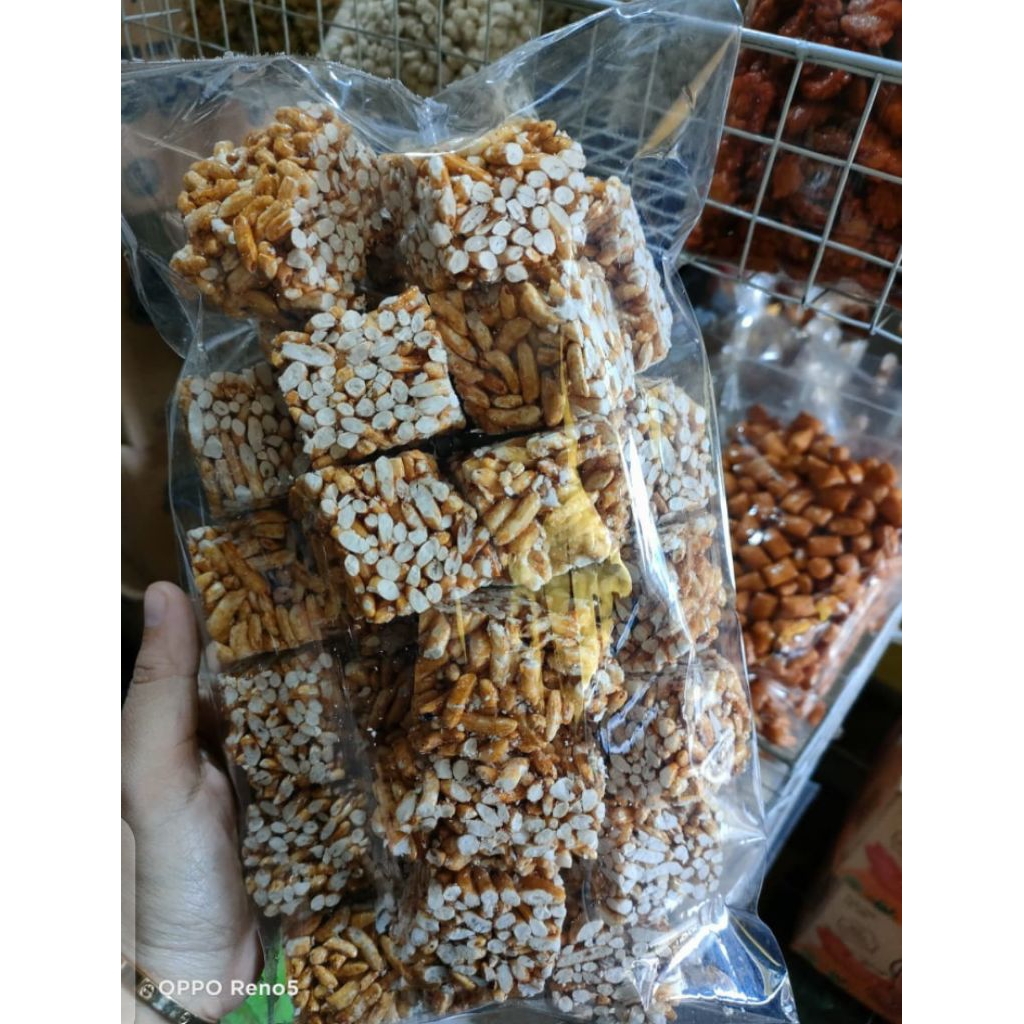 

250 gr tengteng kue beras karamel manis enak kue jipang Snack murah kiloan oleh-oleh Bandung