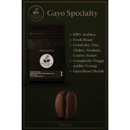 

Arabica Gayo Specialty Full wash By Brewvanacoffee