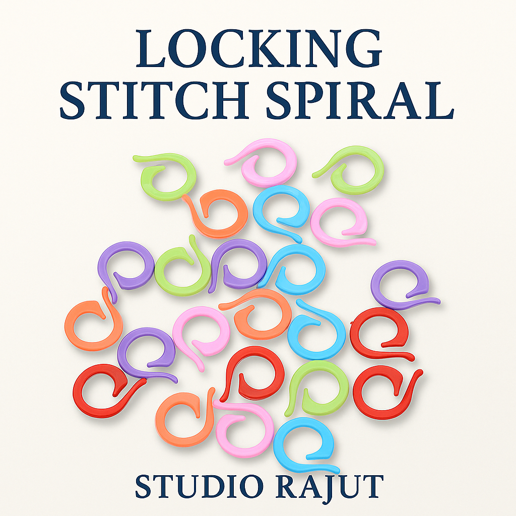 STUDIO RAJUT - 1 PCS PENANDA PENITI RAJUT LOCKING PIN STITCH MARKER SPIRAL LUCU