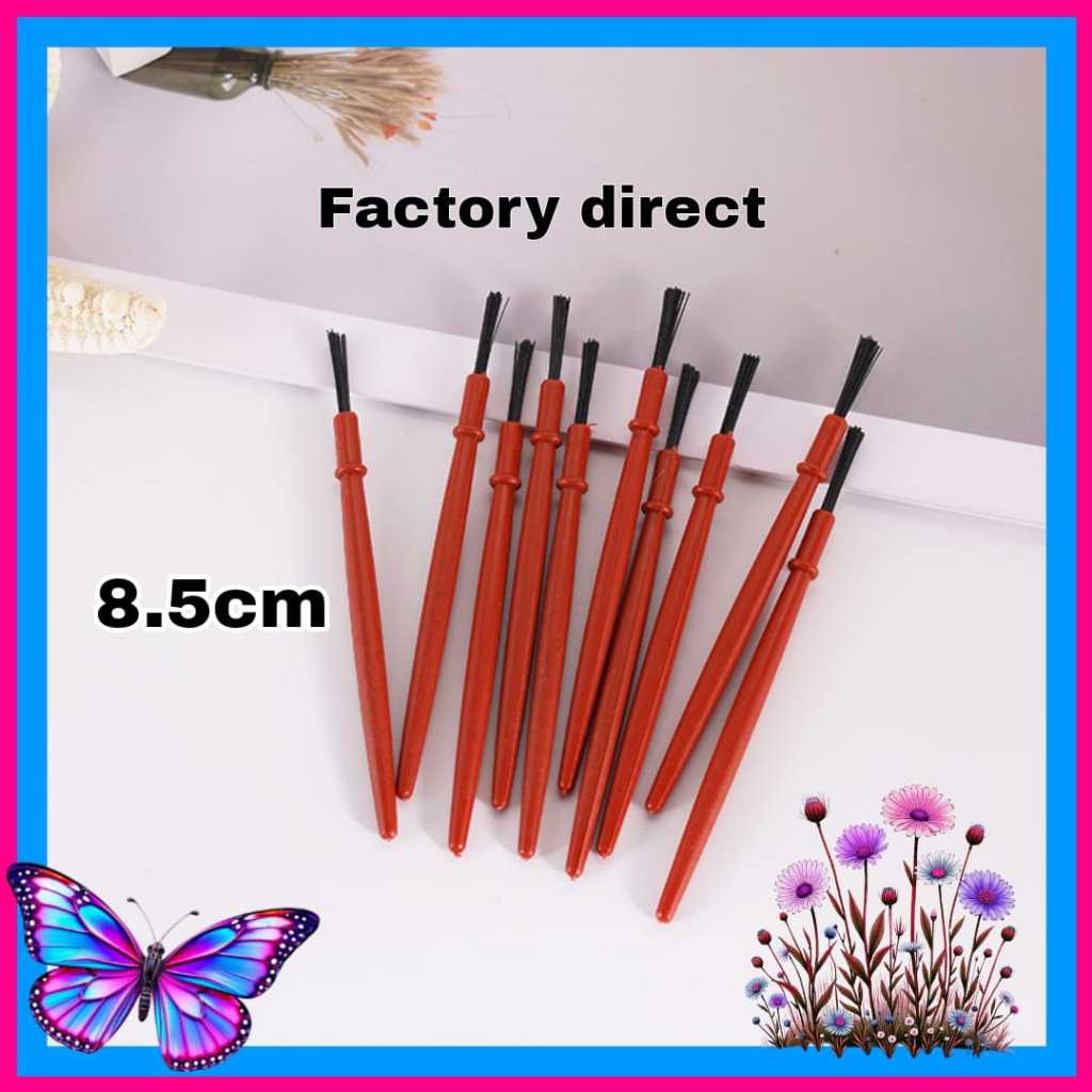 

50 pcs kuas lukis mini ukuran 8cm untuk melukis styrofoam canvas gypsum kertas