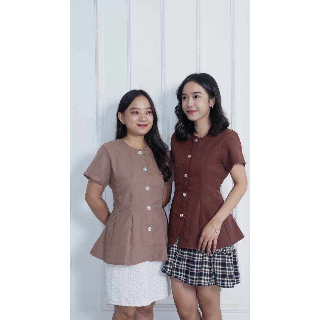Tyche - Avery Blouse Semiwool | Office Basic Top