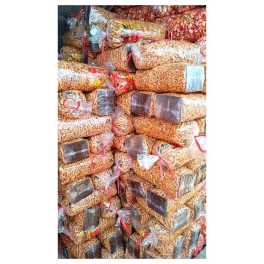 

Basreng sanjaya pedas daun jeruk dan original 1 kg