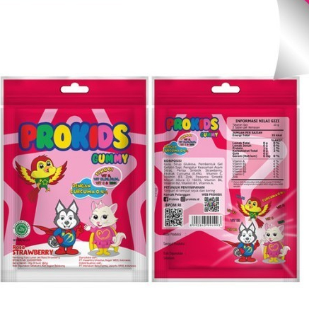 

PROKIDS GUMMY STRAWBERRY SACHET