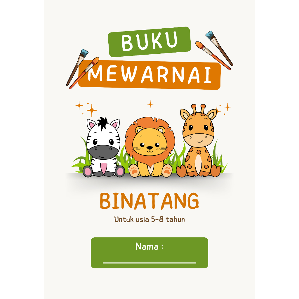 BUKU MEWARNAI ANAK USIA 5-8 TAHUN