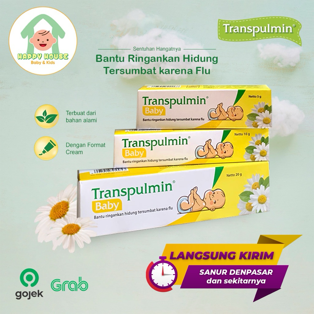 Transpulmin Baby Balsam Bayi 5gr 10gr 20gr untuk Flu, Batuk, Pilek & Kembung Murah Kirim Instan Bali
