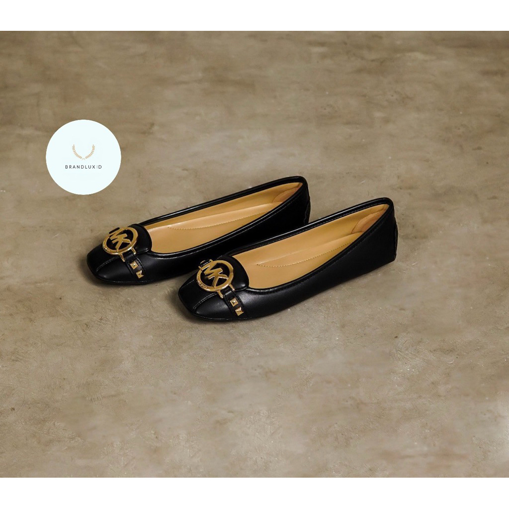 Michael Kors MK Flat Shoes in Black GHW