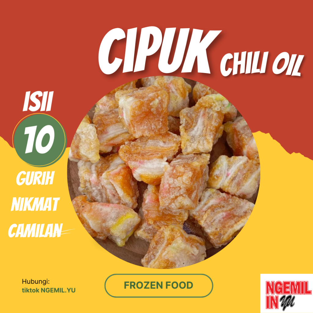 

Cipuk NGEMIL YU – Cireng Kerupuk Frozen Camilan Pedas Gurih Praktis