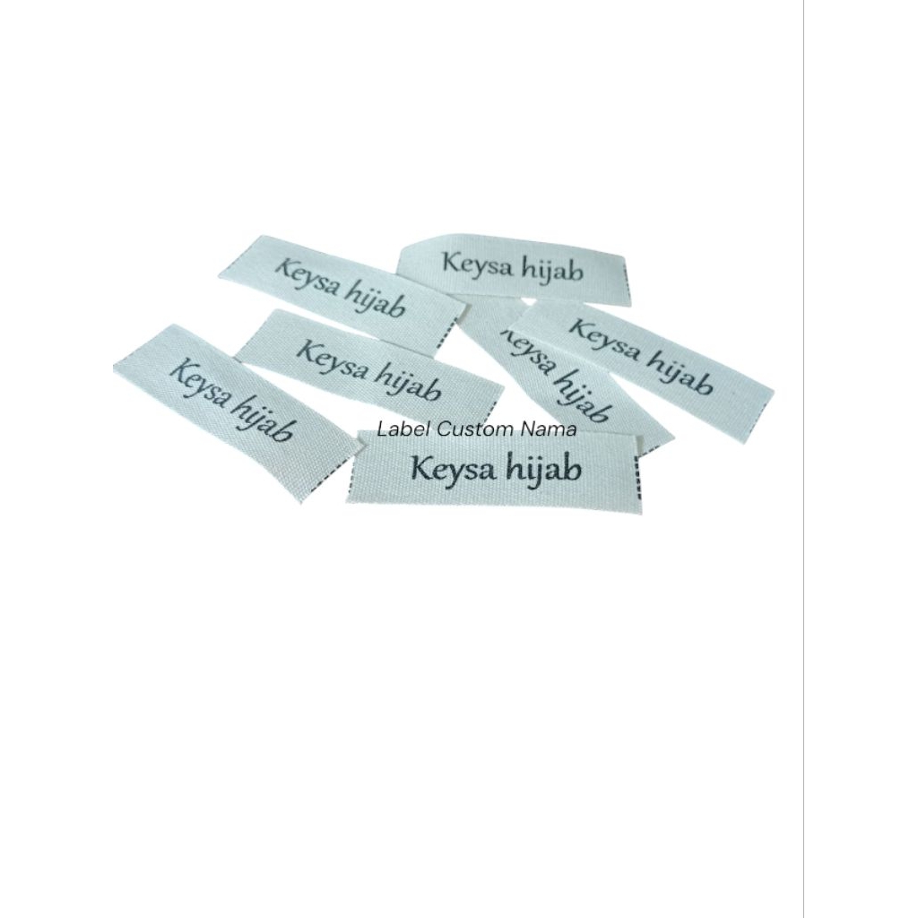 

Label baju / Label hijab / Label Woven Damask Subtitute