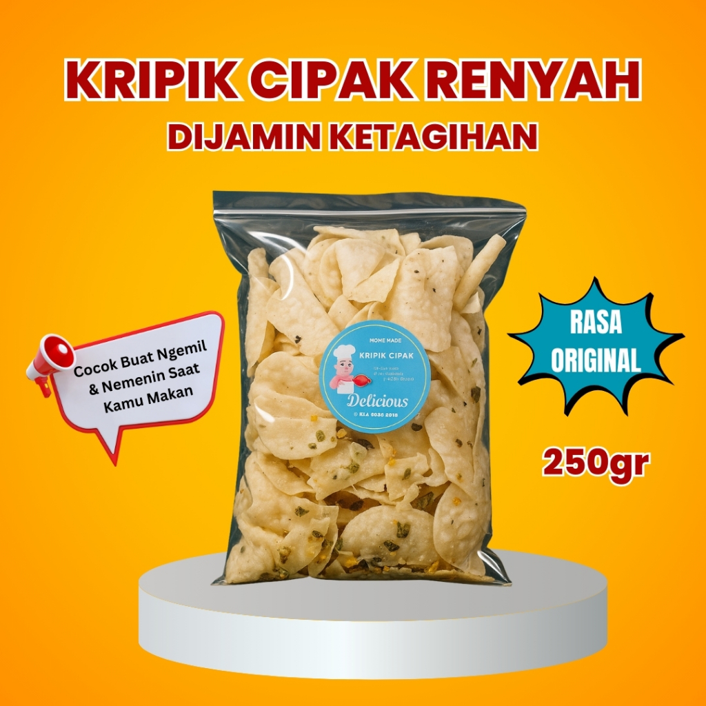

Keripik Cipak Renyah Gurih 250gr | Camilan Snack Enak Murah
