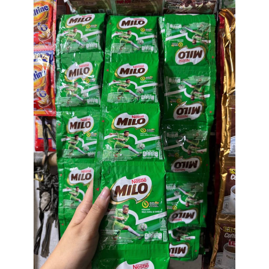 

Milo Activ Go Susu Coklat Renceng 22g x 10 Sachet