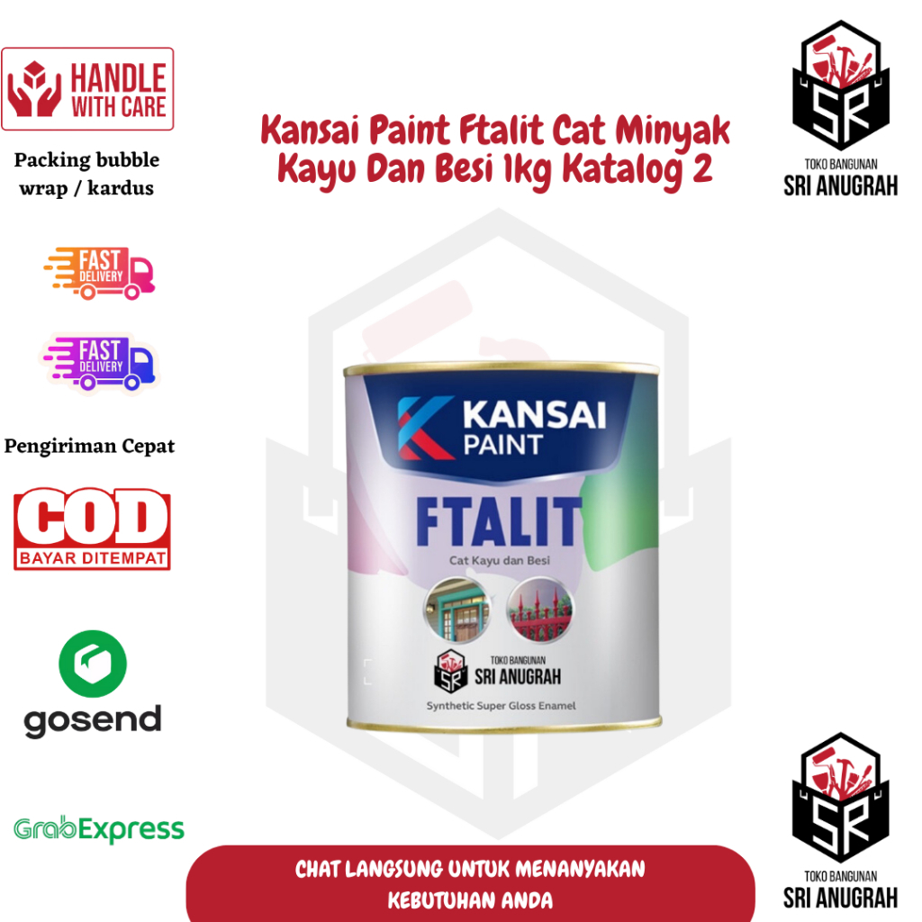 Kansai Paint Ftalit Cat Minyak Kayu Dan Besi 5kg