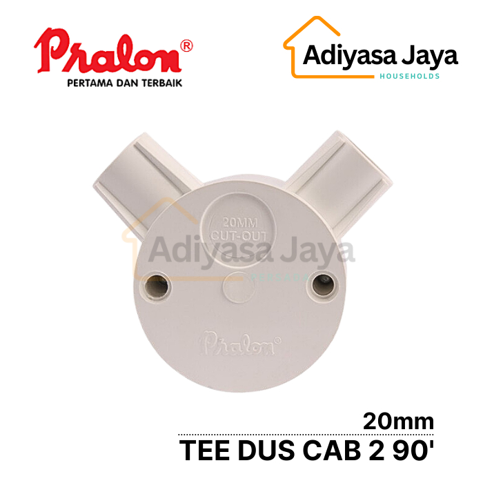 Tee Dus Conduit Cabang 2 90’ 20mm (Pralon) / Tdus / T Dus